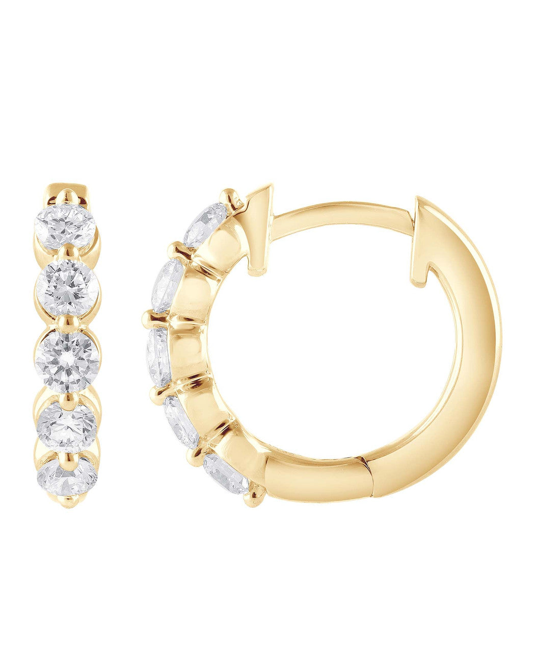 badgley-mischka-small-diamond-hoops-ohrringe-wei-gold-14k image 6