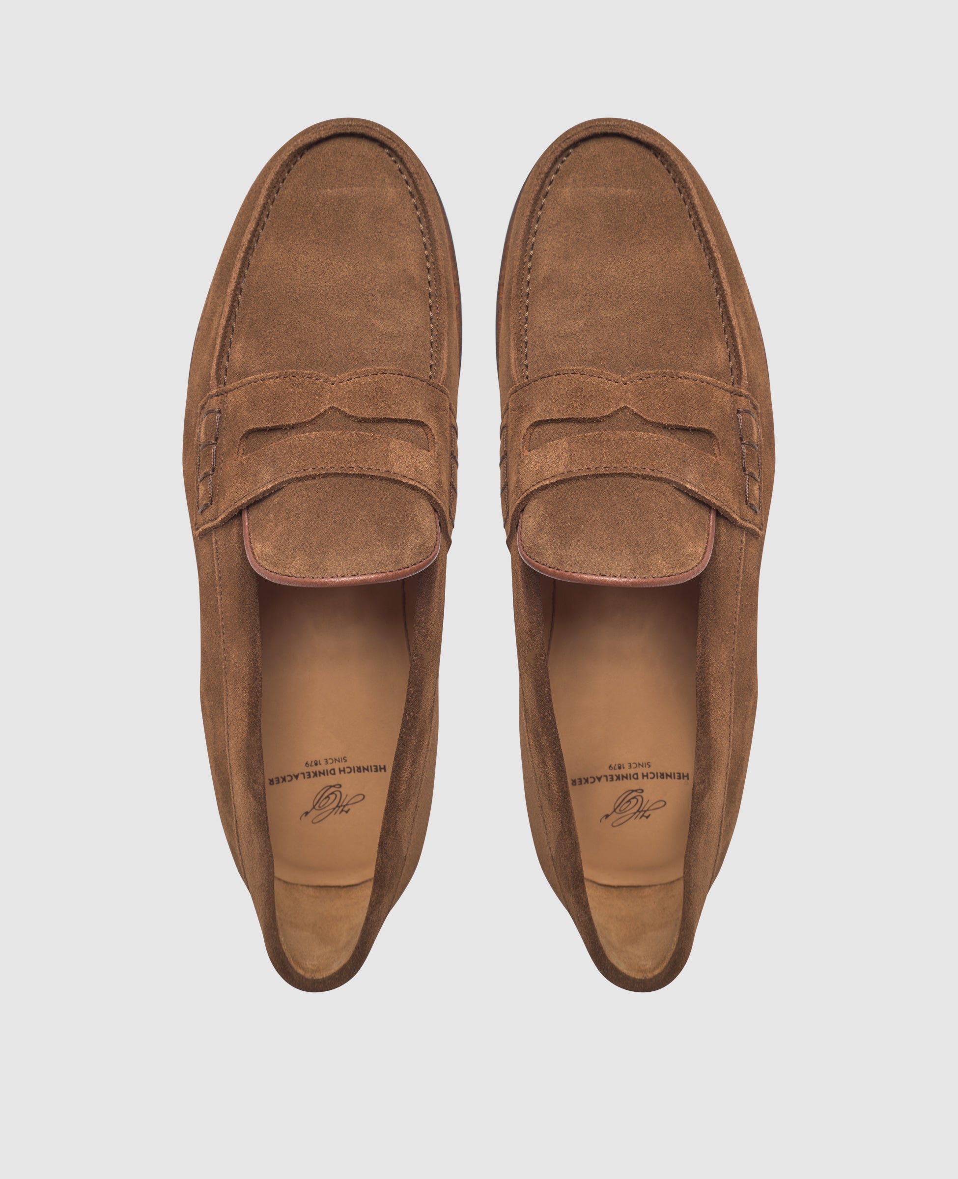 heinrich-dinkelacker-wien-plain-v-loafer-mittelbraun-velours-2 image 6