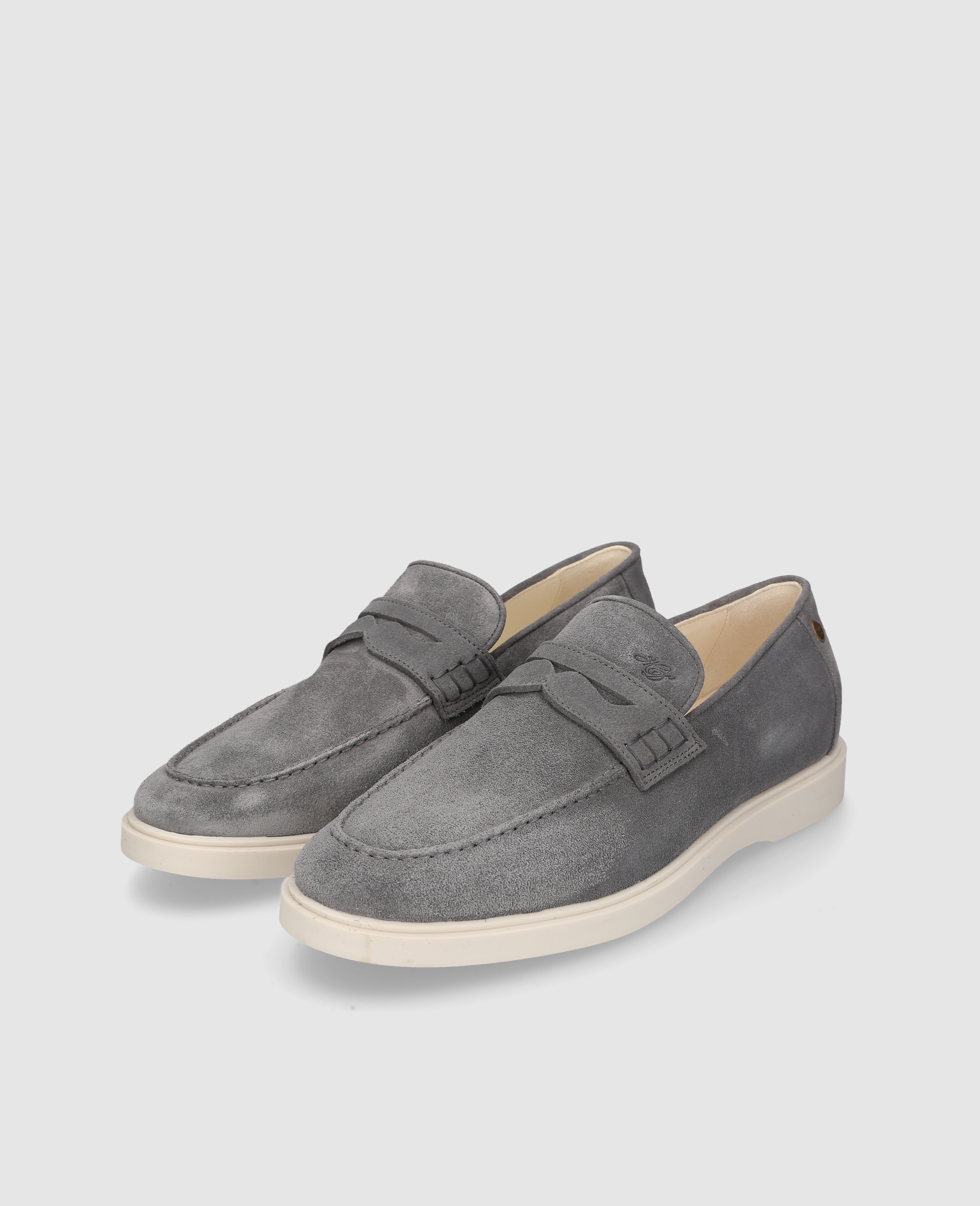 heinrich-dinkelacker-genua-penny-v-loafer-grau-kalbsvelours image 3