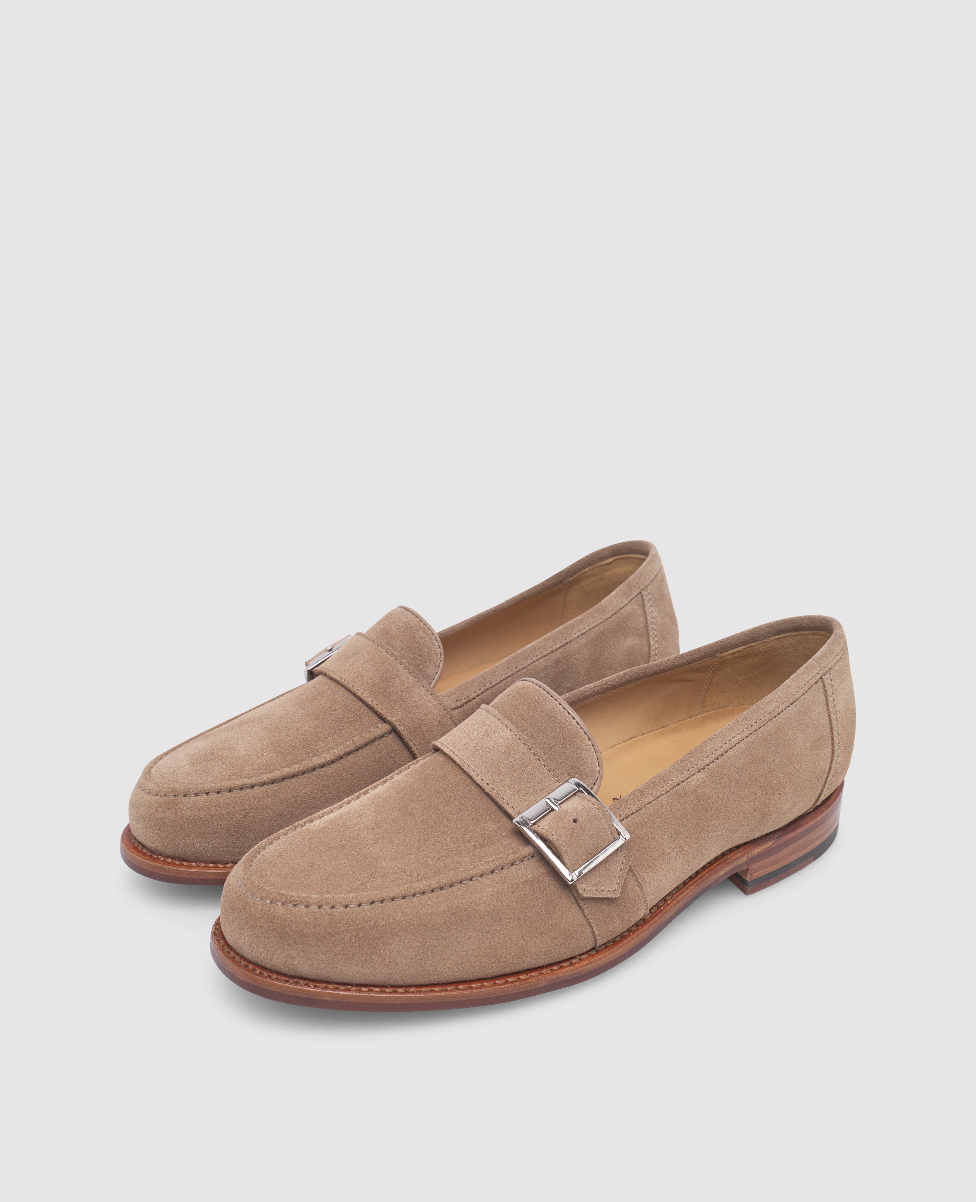 heinrich-dinkelacker-wien-single-monk-v-loafer-beige-velours image 2