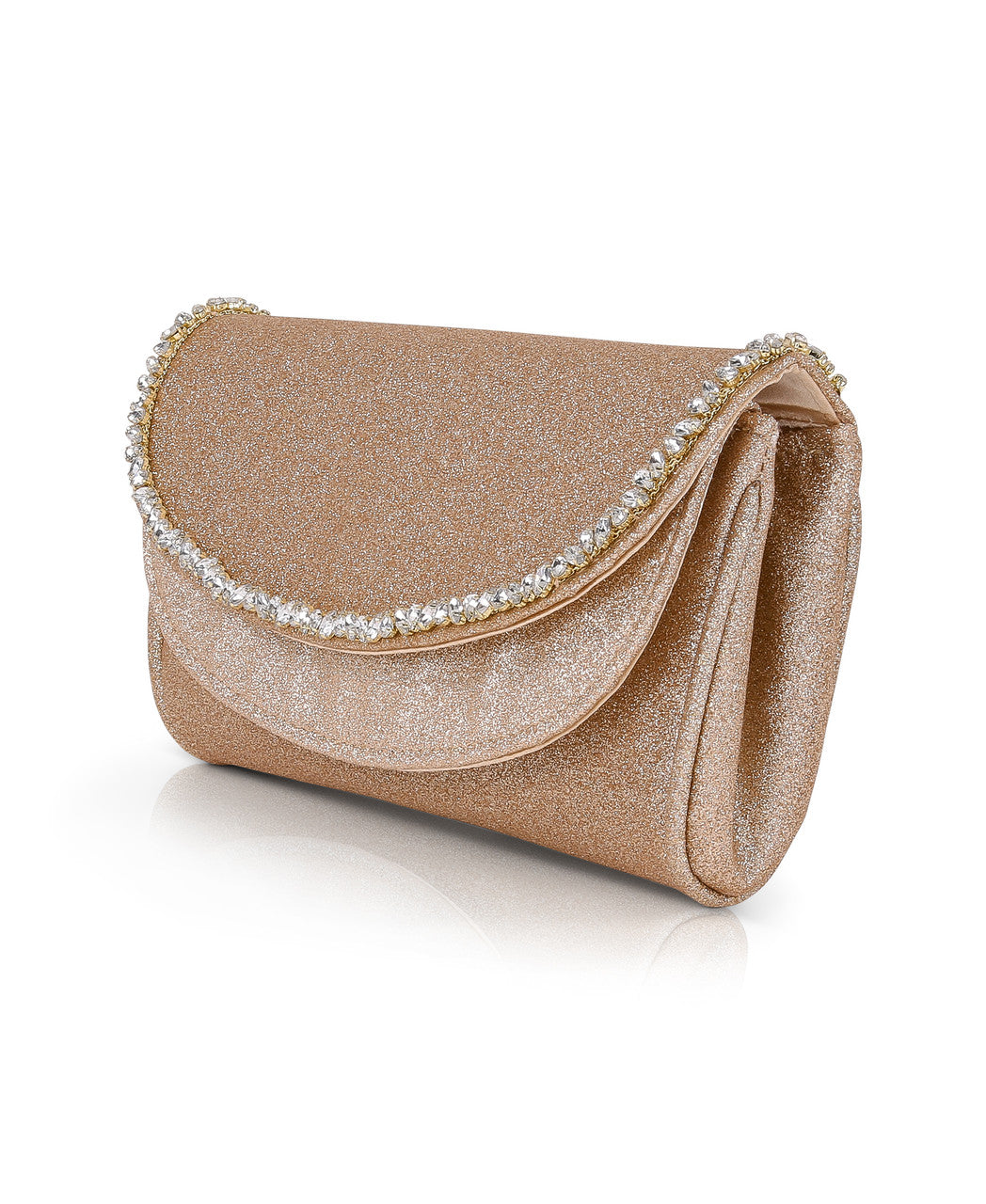 badgley-mischka-talia-satin-clutch-kristall-gold image 2