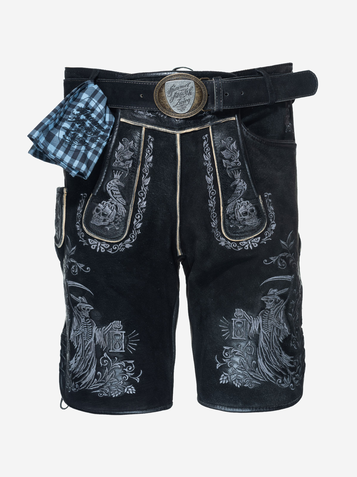 himmel-arsch-zwirn-boandl-zwanziger-lederhose-wildbock-mit-g-rtel-3 image 7