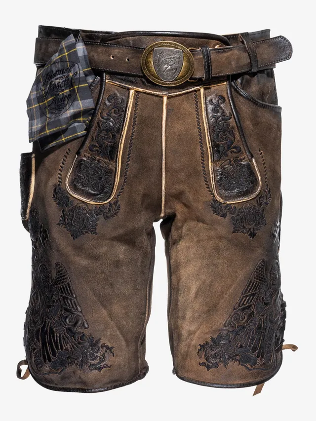 himmel-arsch-zwirn-st-virtus-lederhose-wildbock-mit-g-rtel image 1