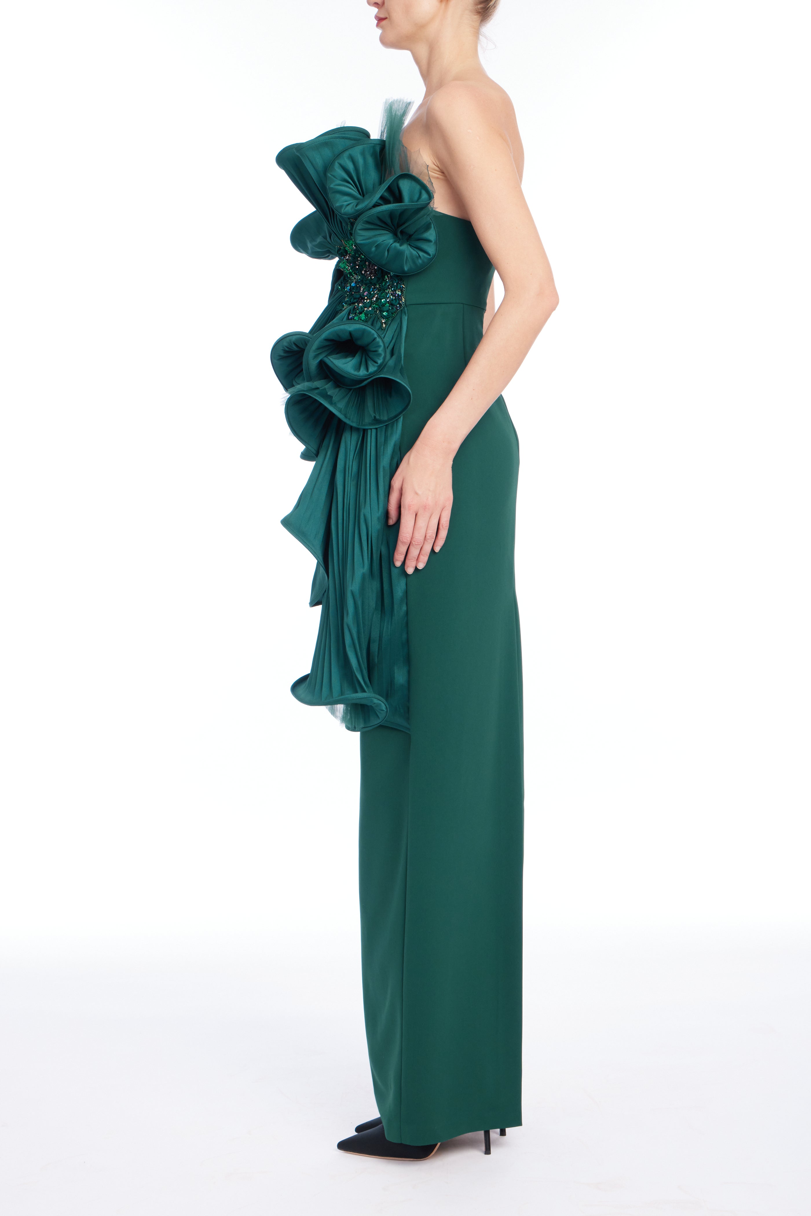 badgley-mischka-satin-s-ulenkleid-pine-r-schen image 2