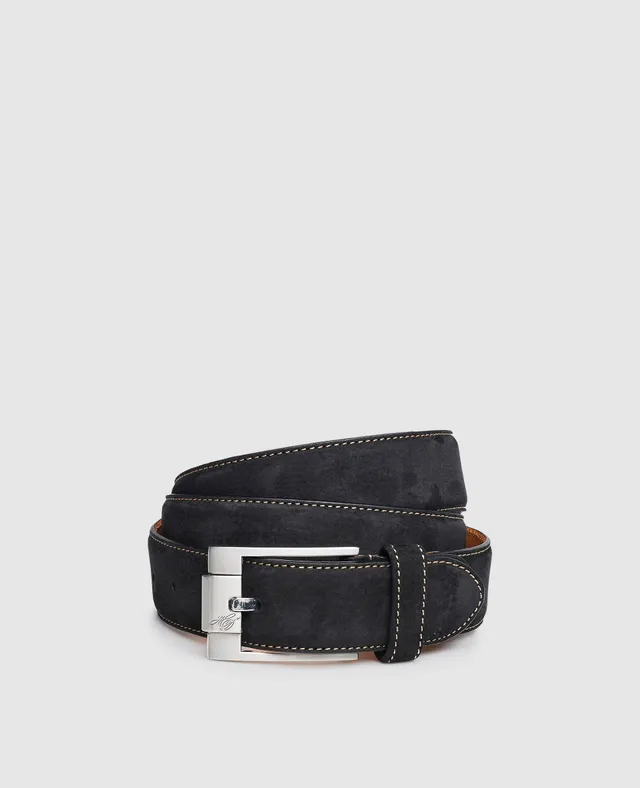 heinrich-dinkelacker-milo-plain-bd-lederg-rtel-schwarz-nubuk image 1