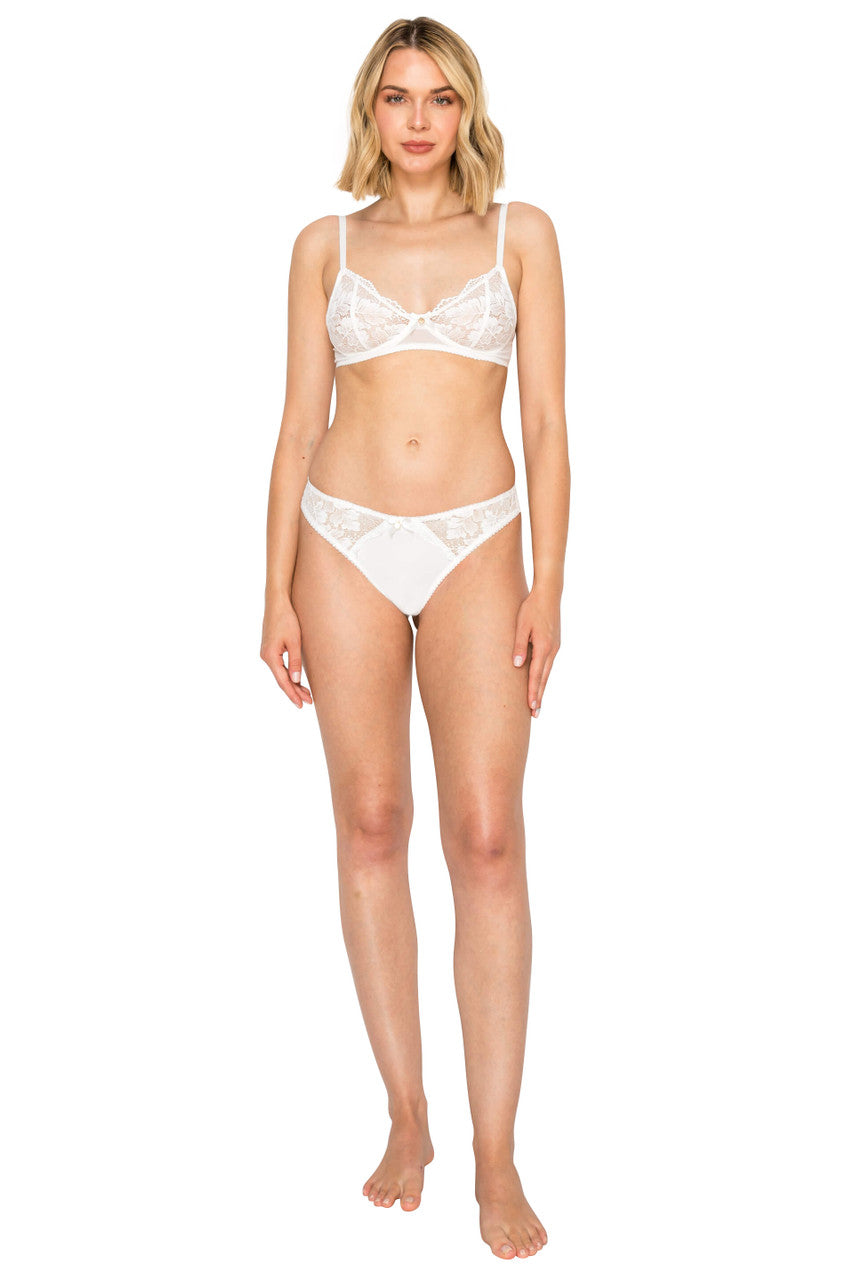 badgley-mischka-luxe-floral-lace-thong-string-jet-black-spitze image 1