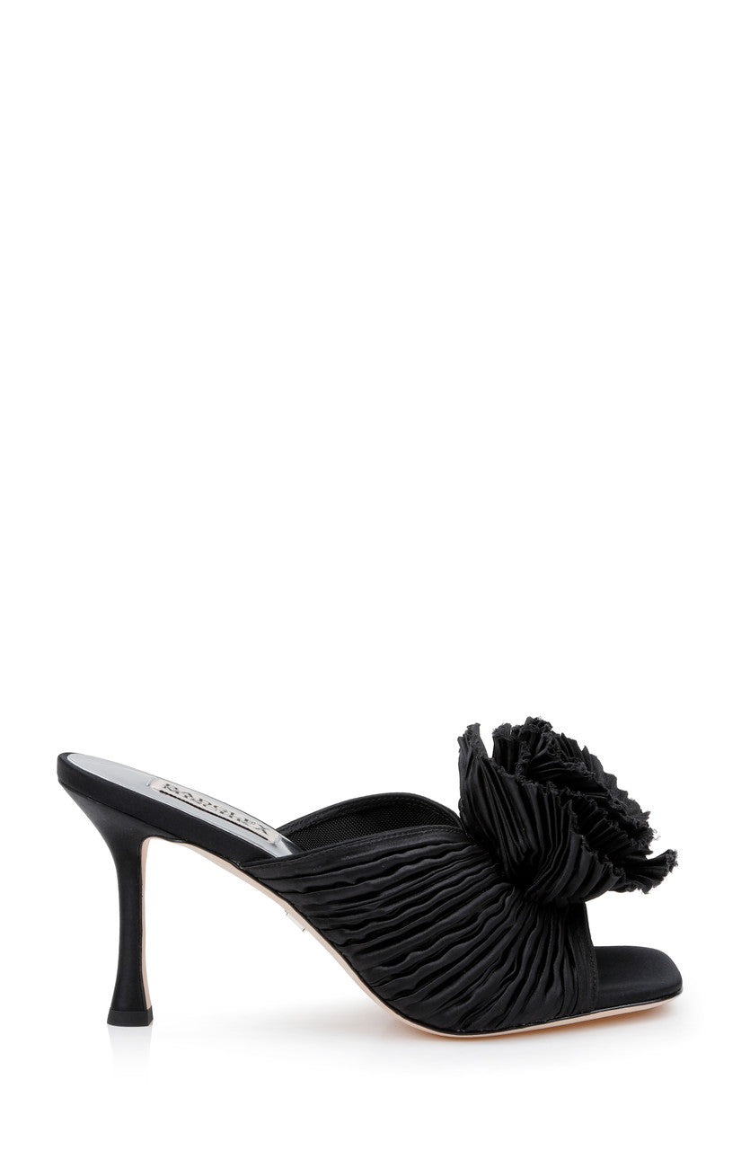 badgley-mischka-blythe-slide-pumps-schwarz-satin-blume image 2