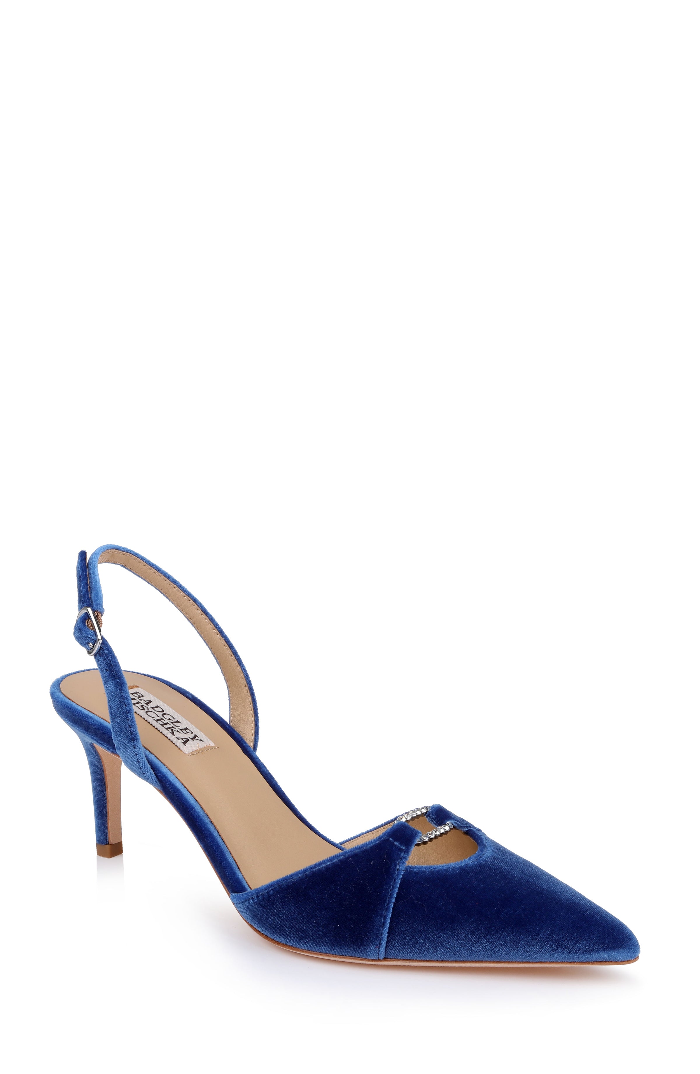badgley-mischka-roger-slingpumps-schwarz-crepe-kristall image 7
