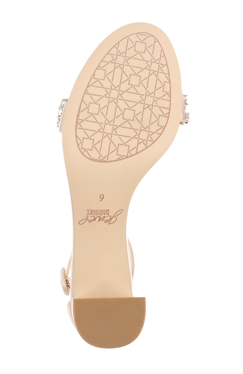 badgley-mischka-james-sandalen-champagne-strass-blockabsatz image 6