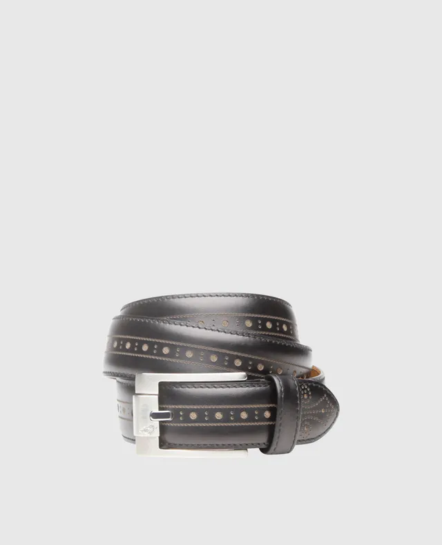 heinrich-dinkelacker-lederg-rtel-jazmin-brogue-bc-g-rtel-schwarz image 1