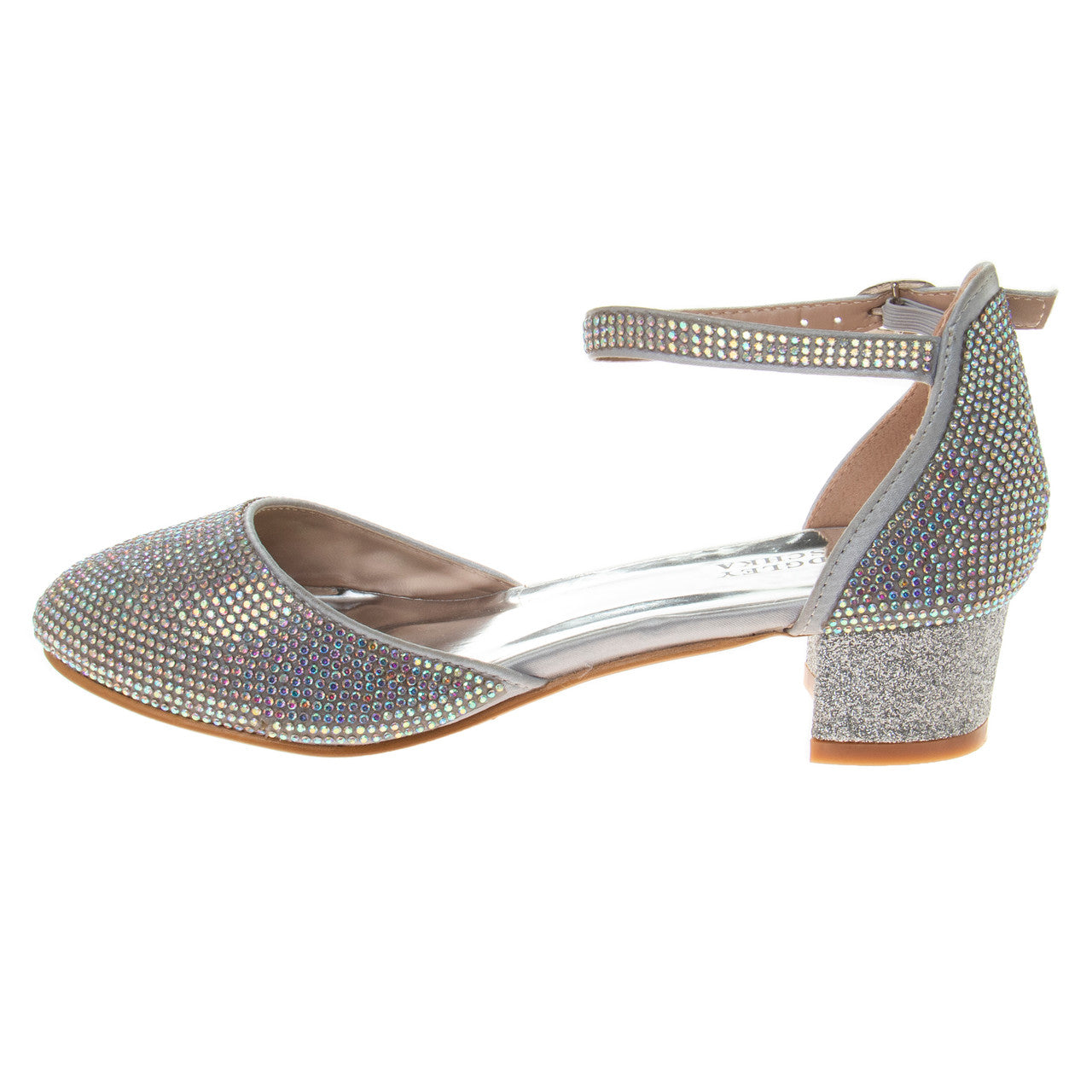 badgley-mischka-m-dchen-blockabsatz-festschuhe-silber-nieten image 3