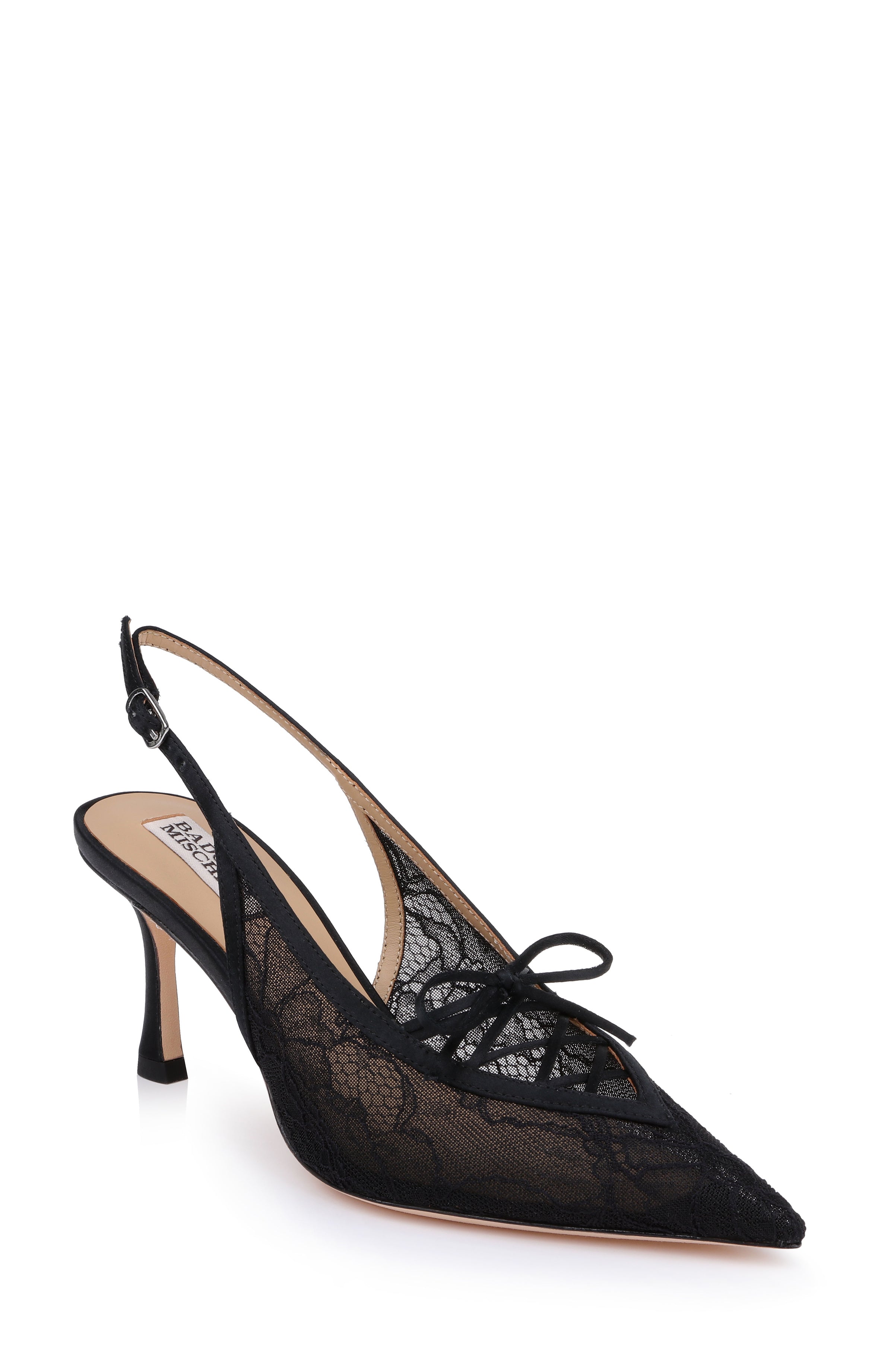 badgley-mischka-raine-mp8303-slingback-pumps-white-lace-90mm image 1