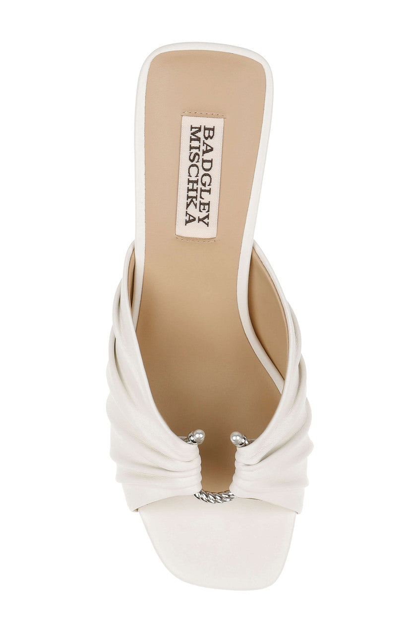 badgley-mischka-vayla-mule-wei-leder-blockabsatz-7-5cm image 5