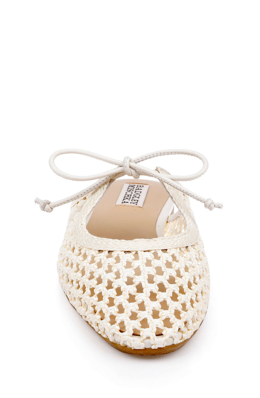 badgley-mischka-xailee-mule-ballerinas-creme-geflochten image 4