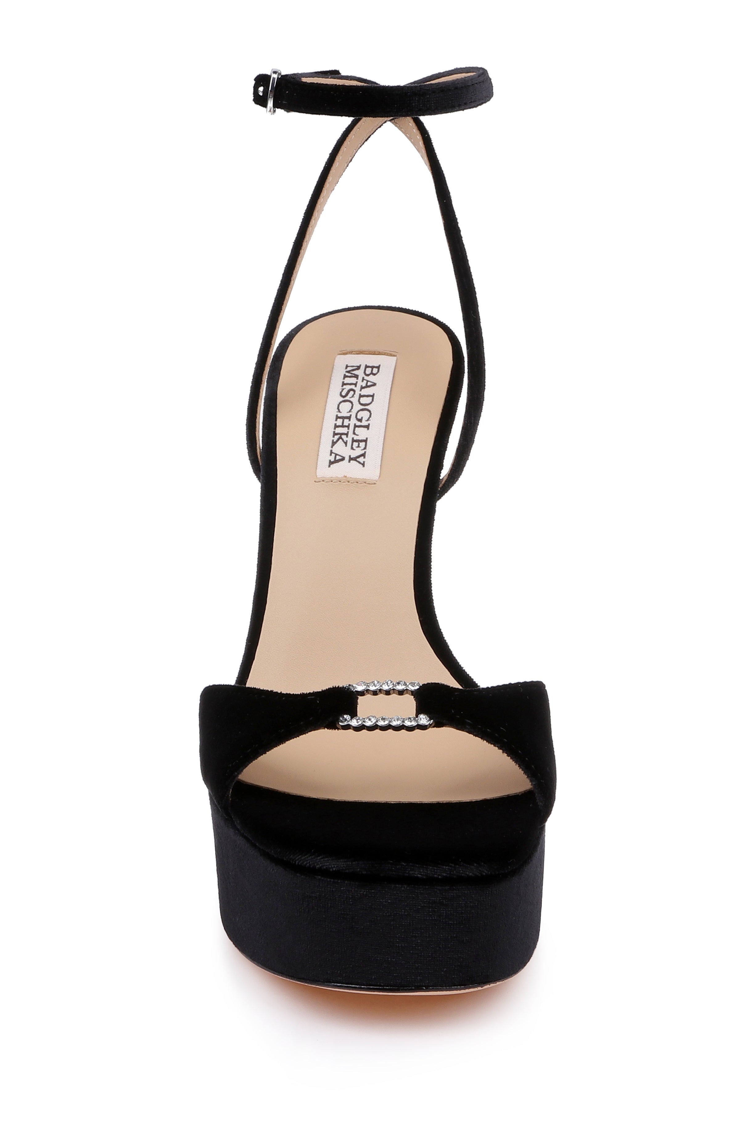 badgley-mischka-romina-sandalette-schwarz-samt-kristall image 4