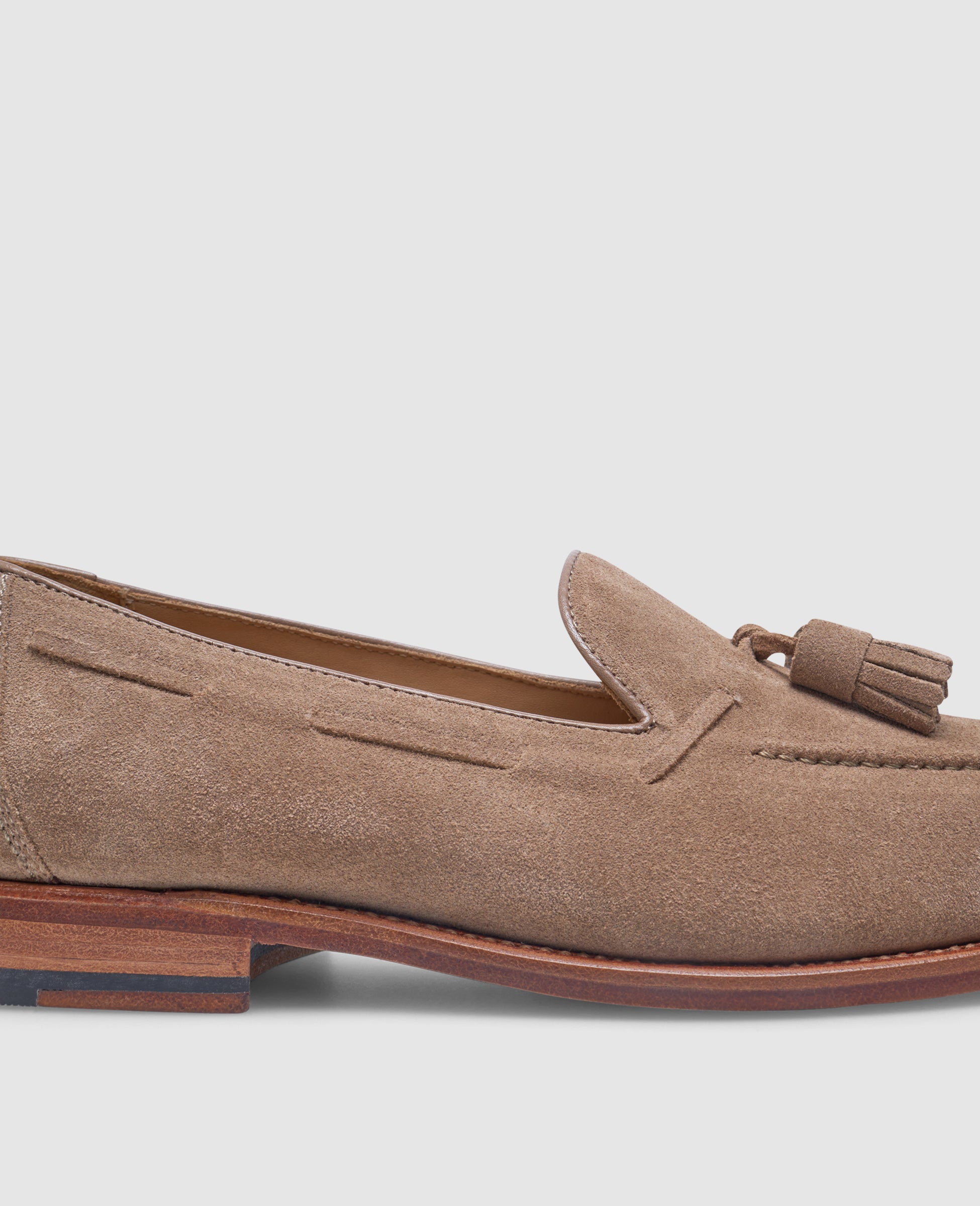 heinrich-dinkelacker-wien-plain-tassel-loafer-beige-velours image 5