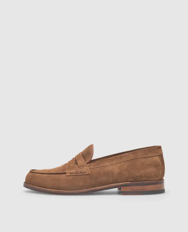 heinrich-dinkelacker-wien-plain-v-loafer-mittelbraun-velours image 1