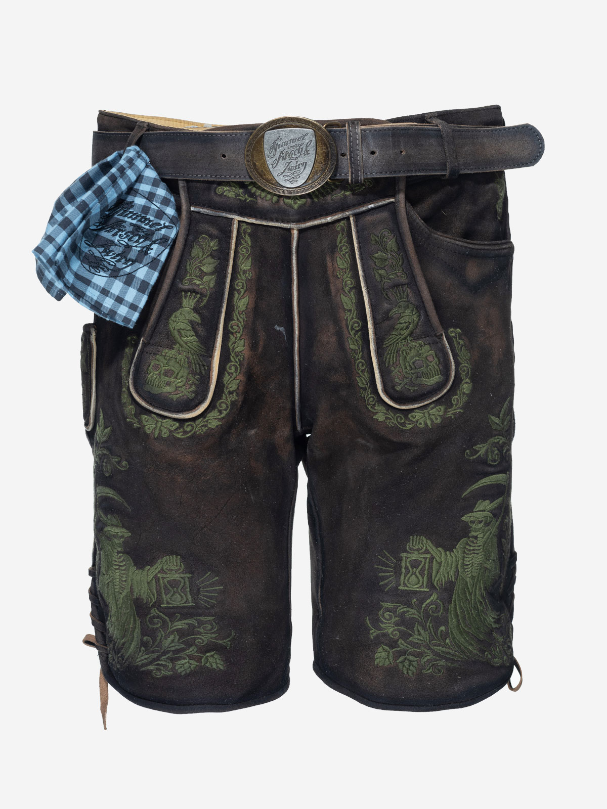 himmel-arsch-zwirn-boandl-zwanziger-lederhose-wildbock-mit-g-rtel-2 image 1