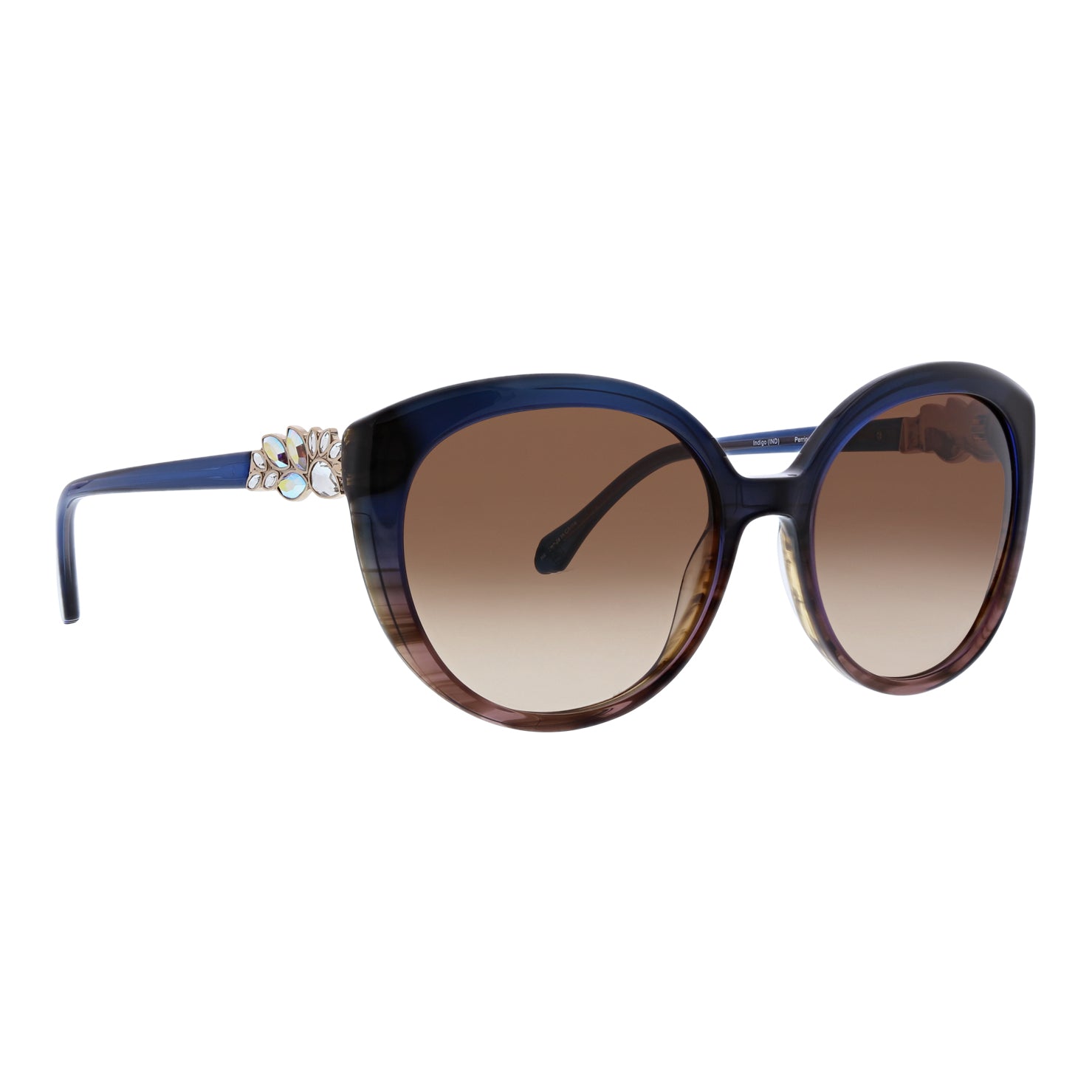 badgley-mischka-perrine-sonnenbrille-indigo-rund image 7