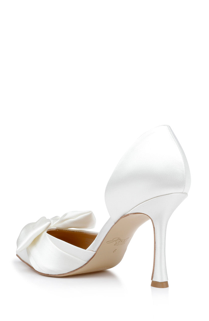 badgley-mischka-sidney-bow-pumps-ivory-satin-schleife image 3