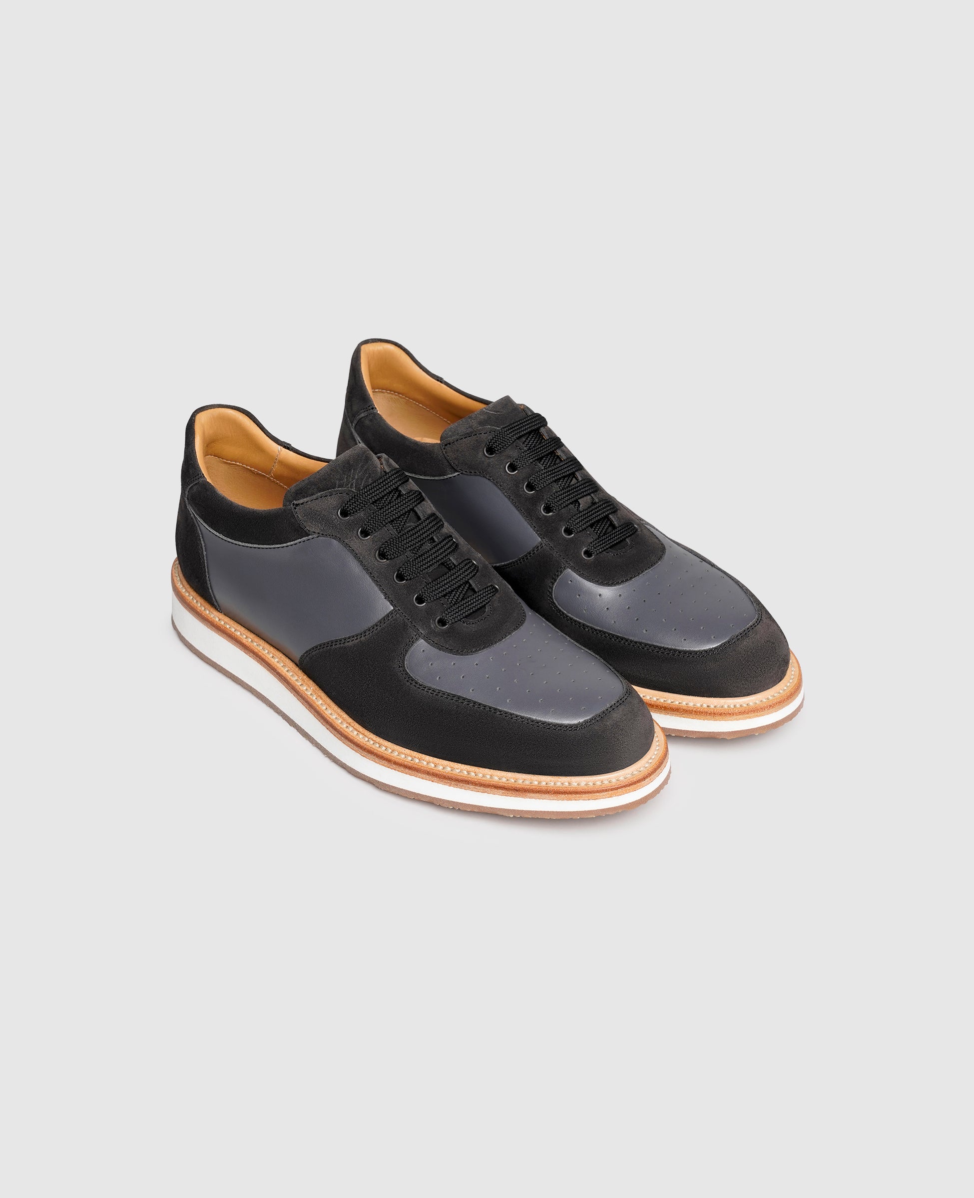 heinrich-dinkelacker-london-sneaker-np-herren-asphalt-kalbsnappa image 2