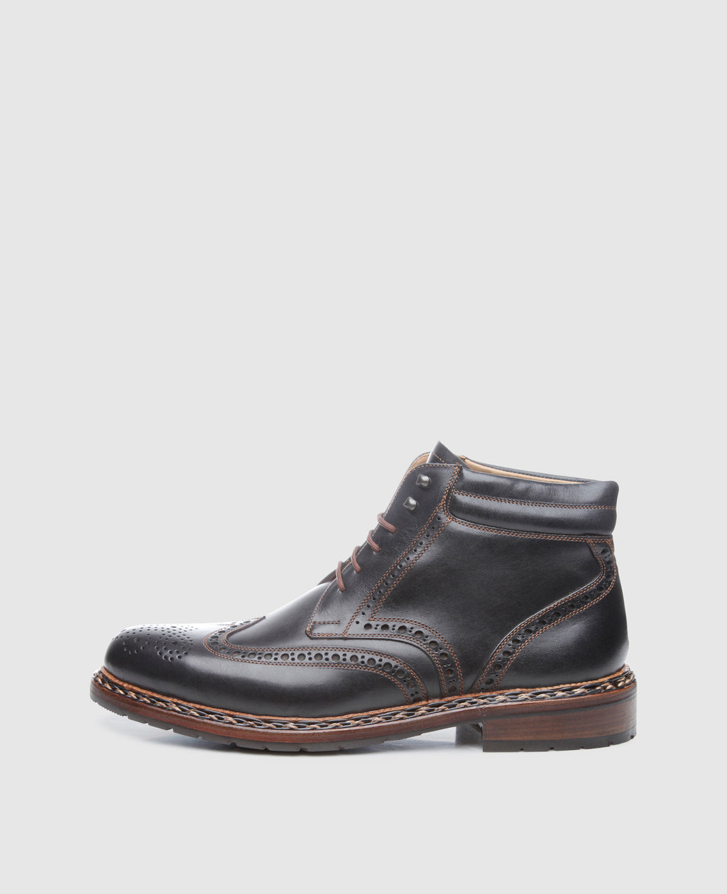 heinrich-dinkelacker-buda-full-brogue-fc-stiefel-schwarz-kalbsleder image 1