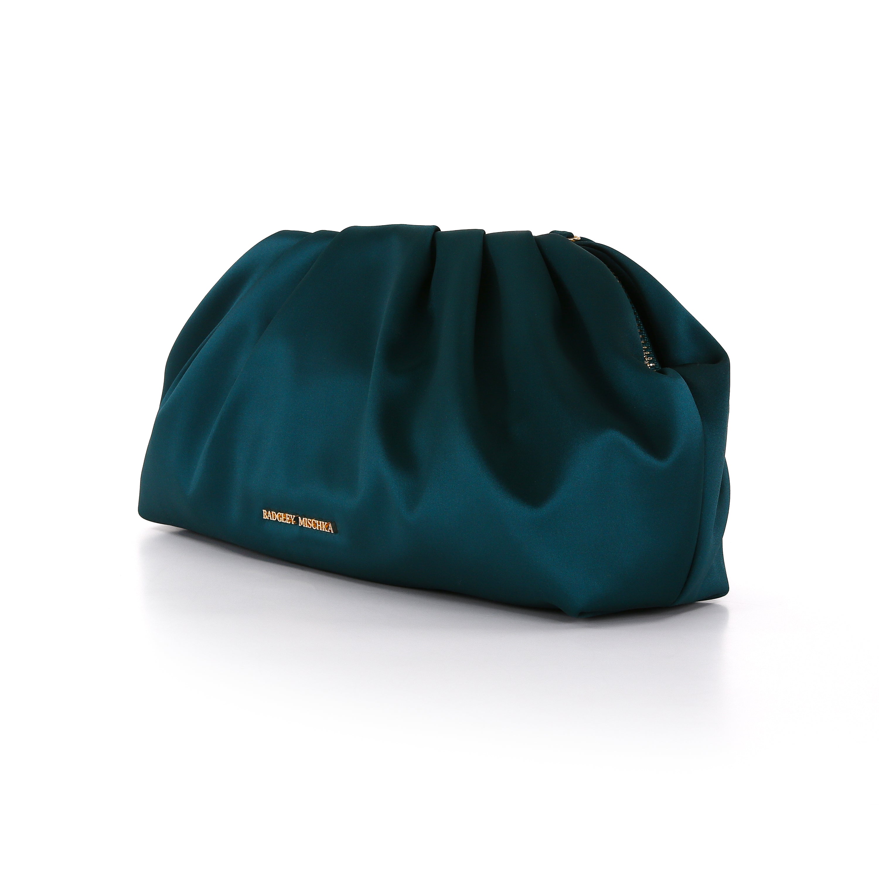 badgley-mischka-audrey-seiden-satin-clutch-schwarz image 7