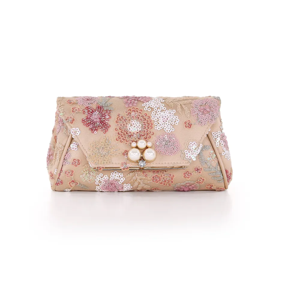 badgley-mischka-ophelia-clutch-champagner-pailletten-perle image 1