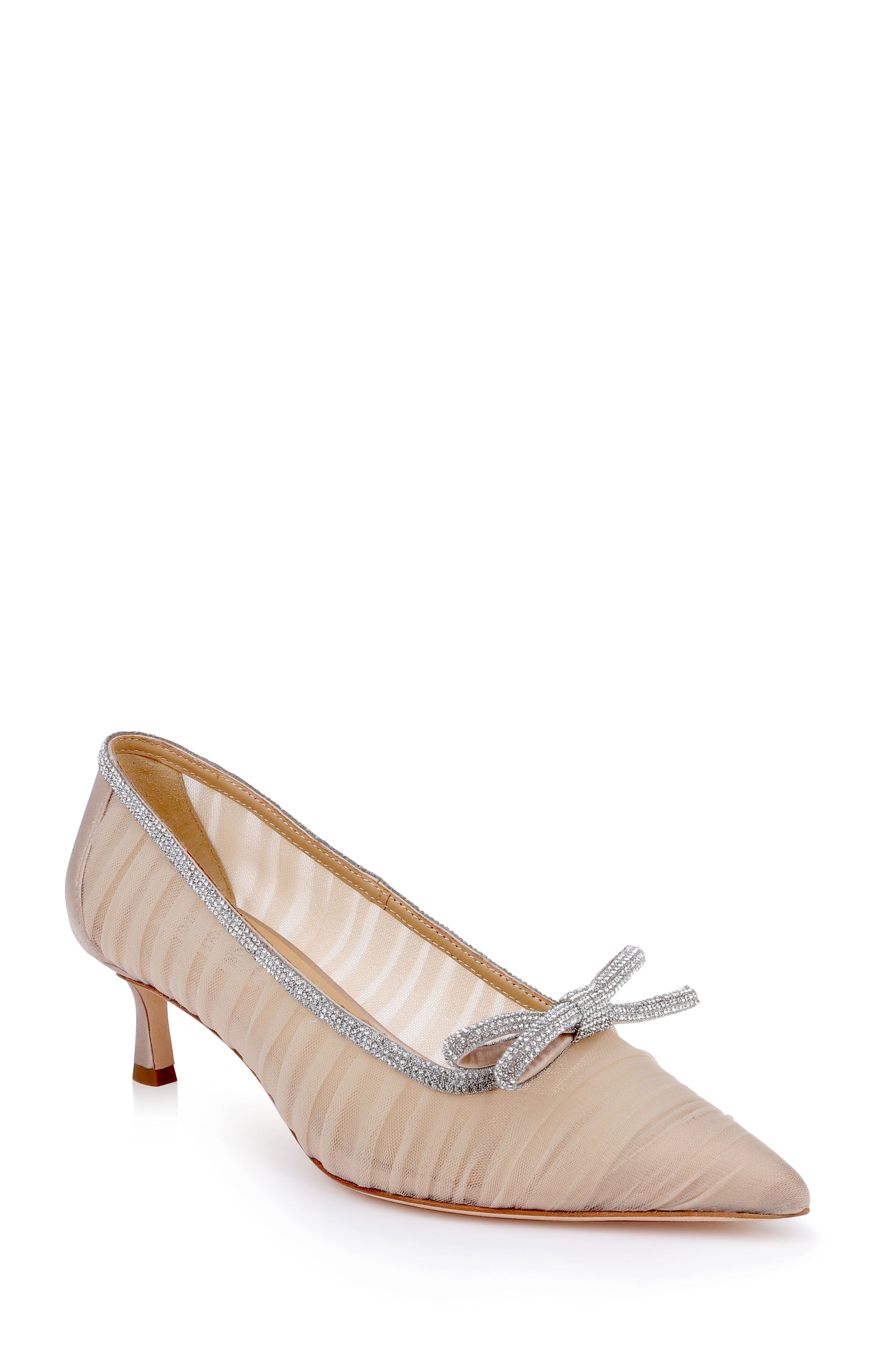 badgley-mischka-raylee-pumps-schwarz-satin-spitze-zehe image 7