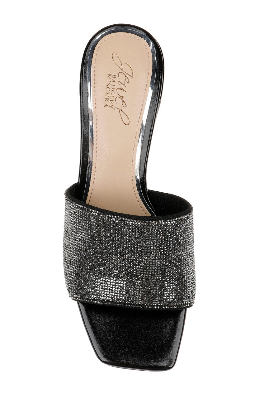 badgley-mischka-harlyn-mules-pantoletten-schwarz-kristall image 5