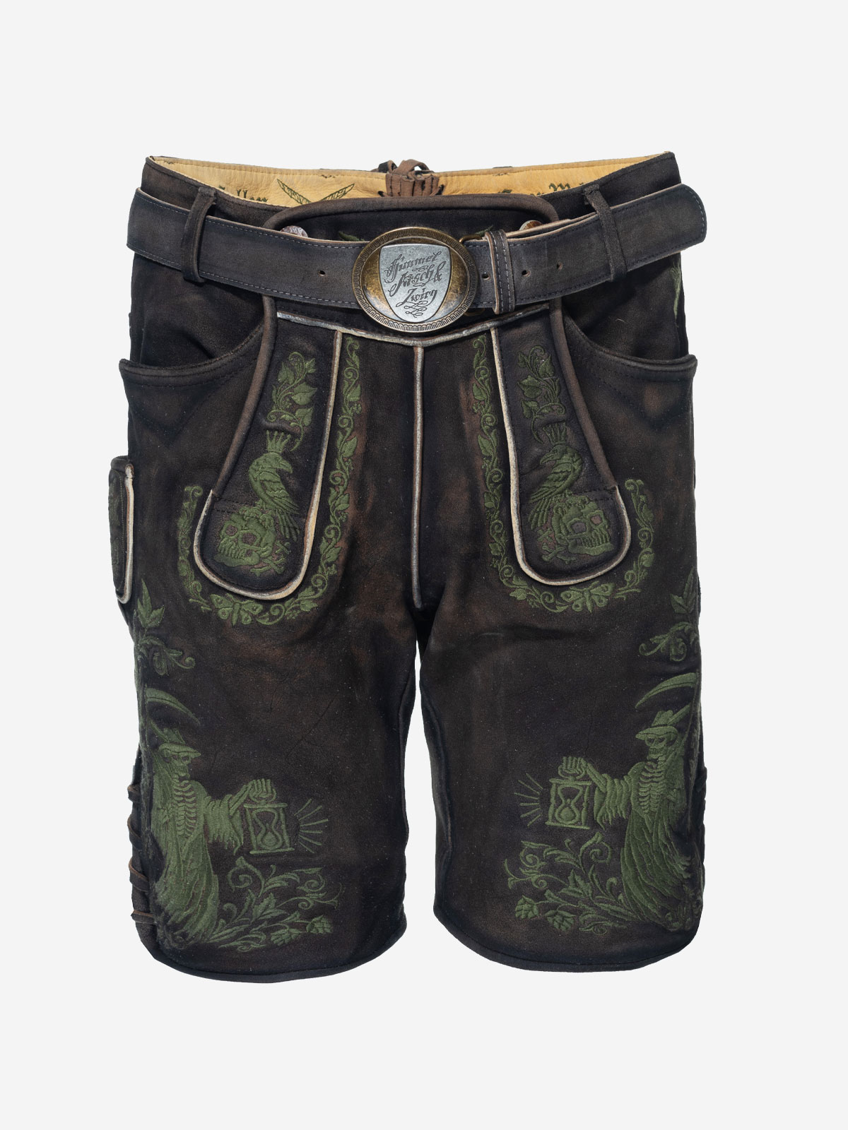 himmel-arsch-zwirn-boandl-zwanziger-lederhose-wildbock-mit-g-rtel-2 image 5