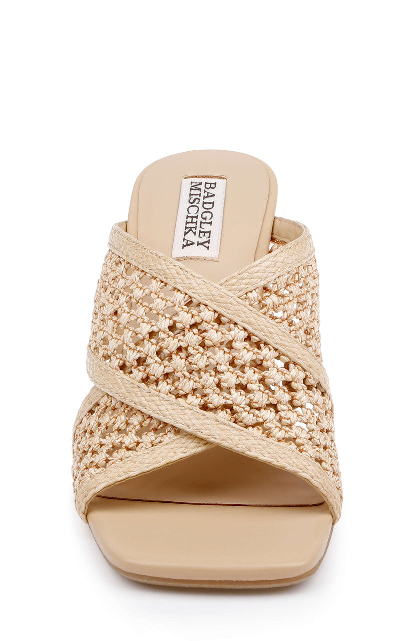 badgley-mischka-xandria-wedge-slide-sandale-natural-rafi-bast image 4