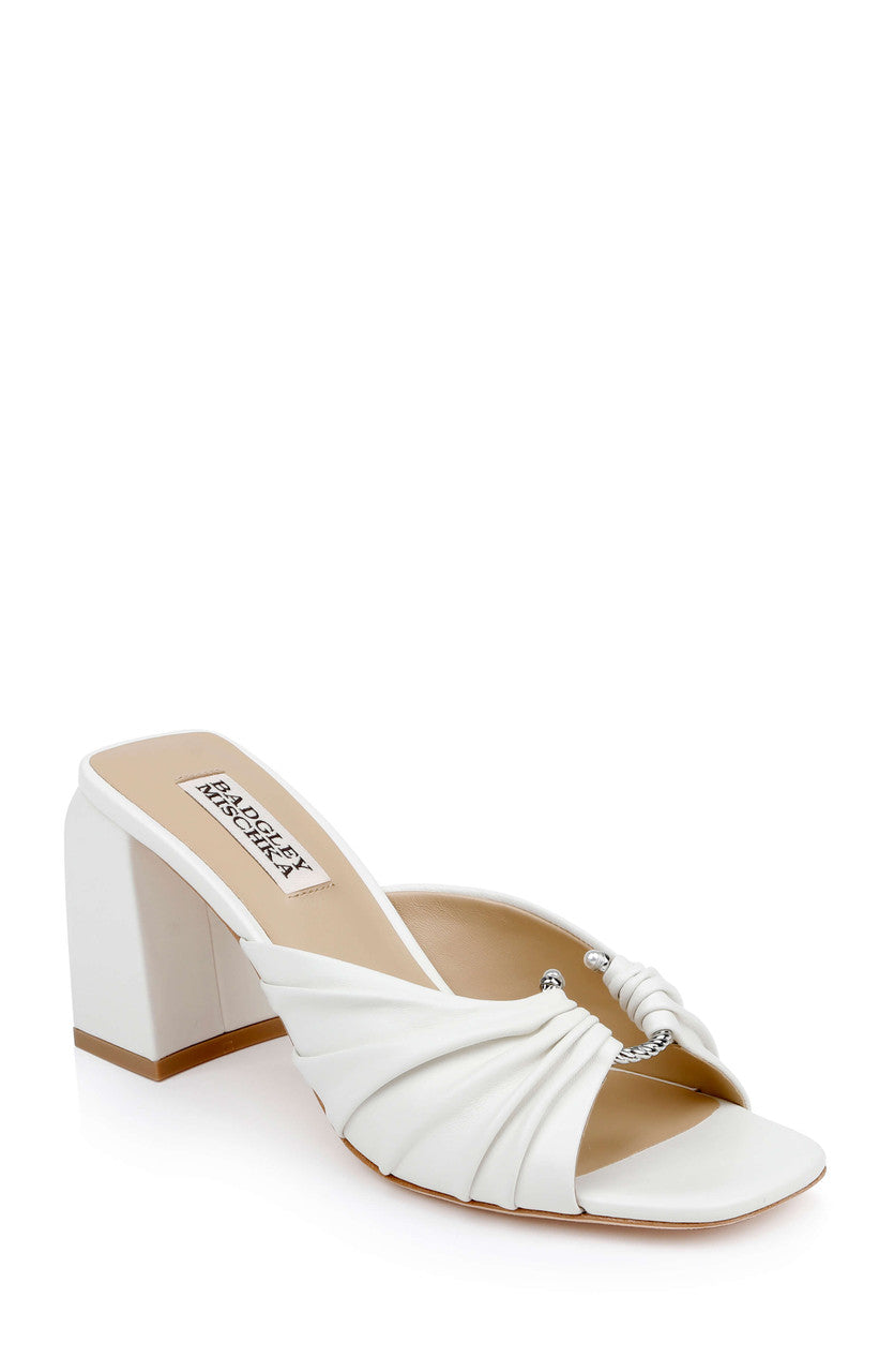 badgley-mischka-vayla-mule-wei-leder-blockabsatz-7-5cm image 1