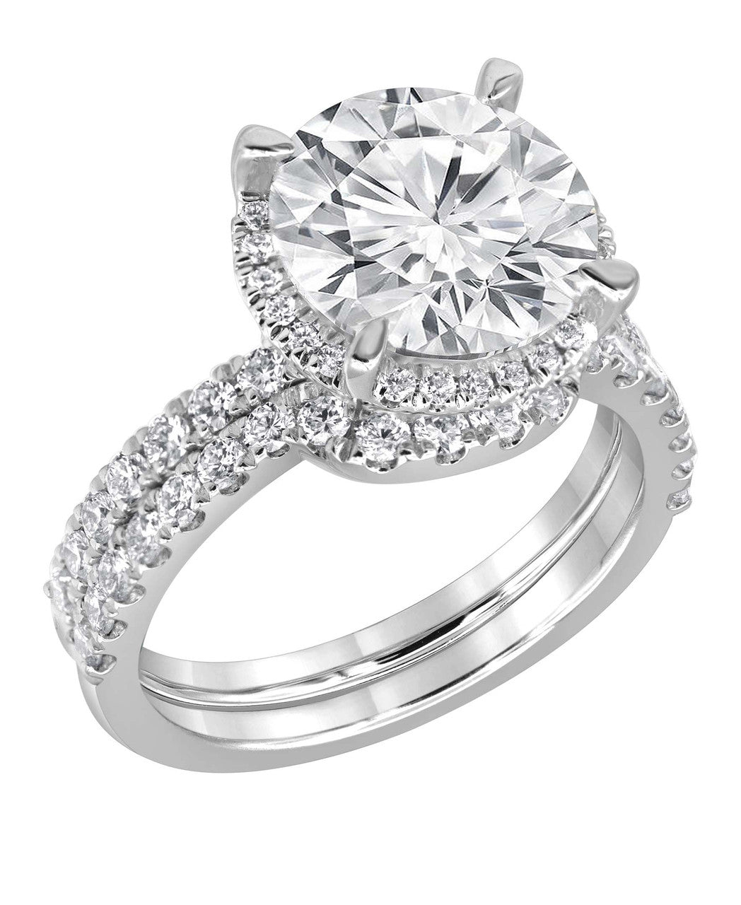 badgley-mischka-diamond-rings-bridal-set-rosegold-4ct-14k image 4