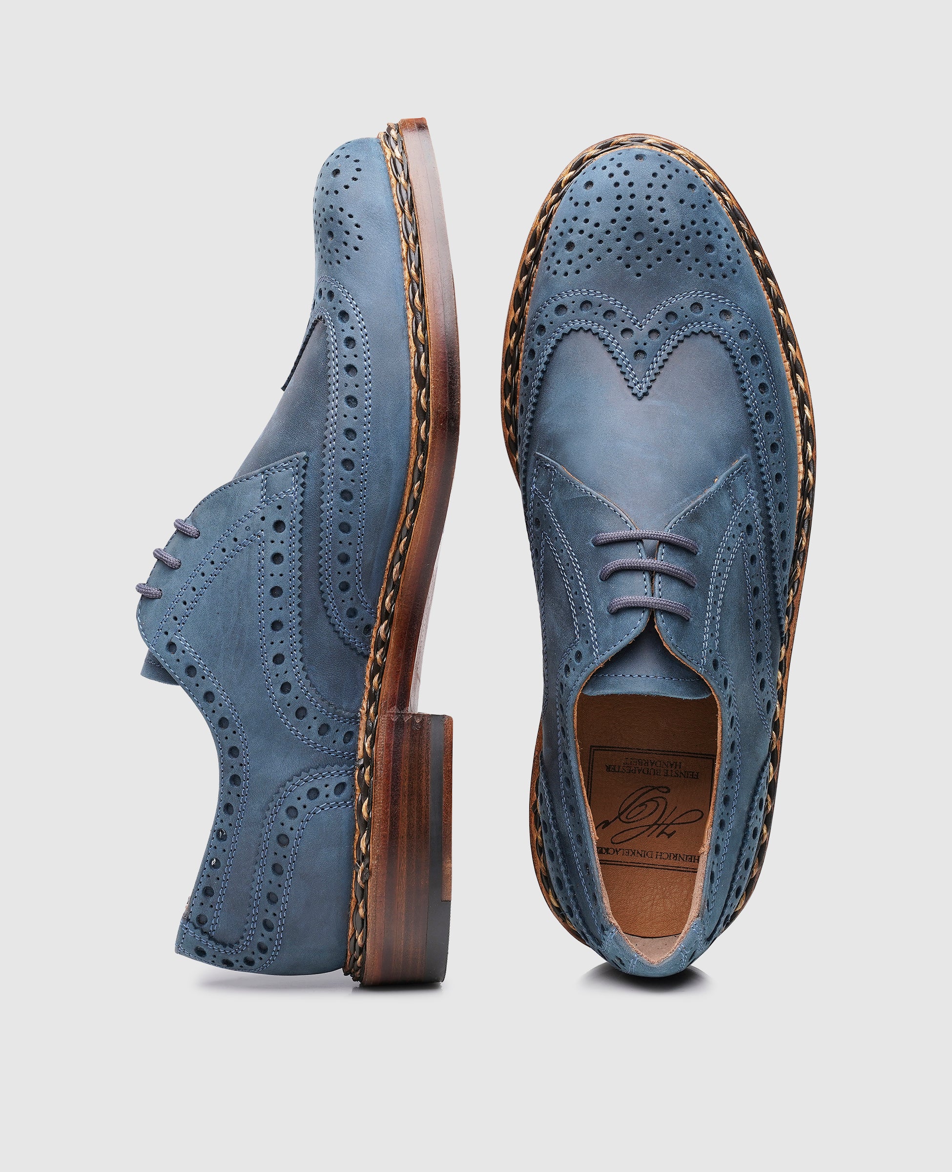 heinrich-dinkelacker-buda-full-brogue-j-herrenschuh-blau-nubuk image 5