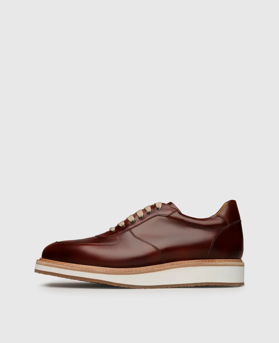 heinrich-dinkelacker-london-sneaker-tc-whiskey-sneaker-glattleder image 1