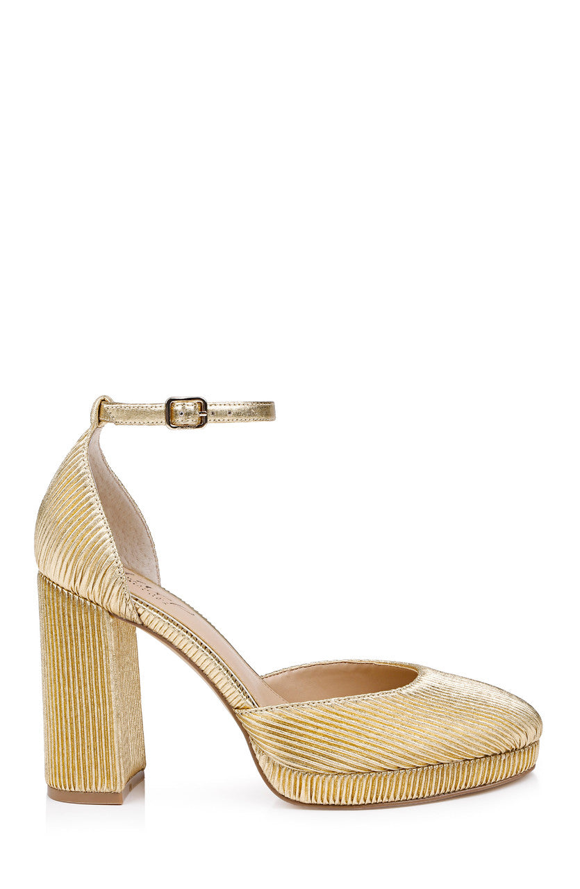 badgley-mischka-stephanie-pumps-silber-plattform-blockabsatz image 2