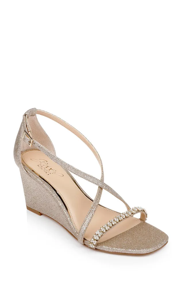 badgley-mischka-adelynn-keilabsatz-champagne-80-mm-glitzer image 1