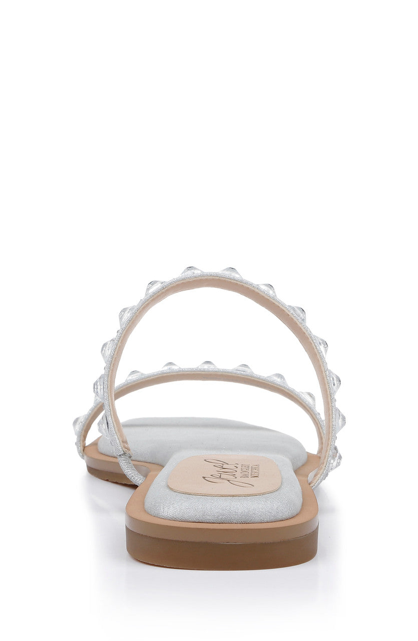 badgley-mischka-honesty-flache-sandalen-schwarz-strass image 7