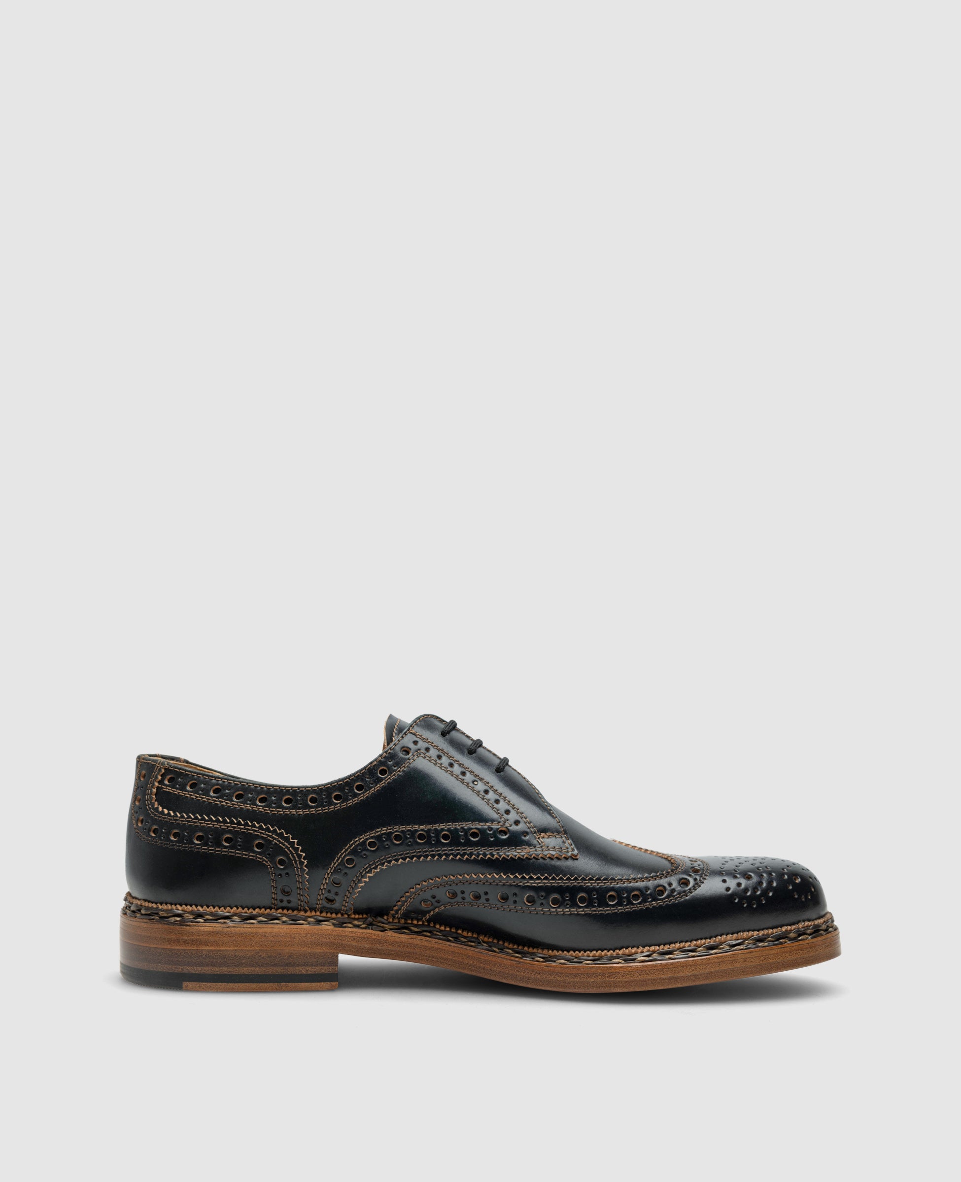 heinrich-dinkelacker-buda-full-brogue-c-derby-schwarz-cordovan image 8