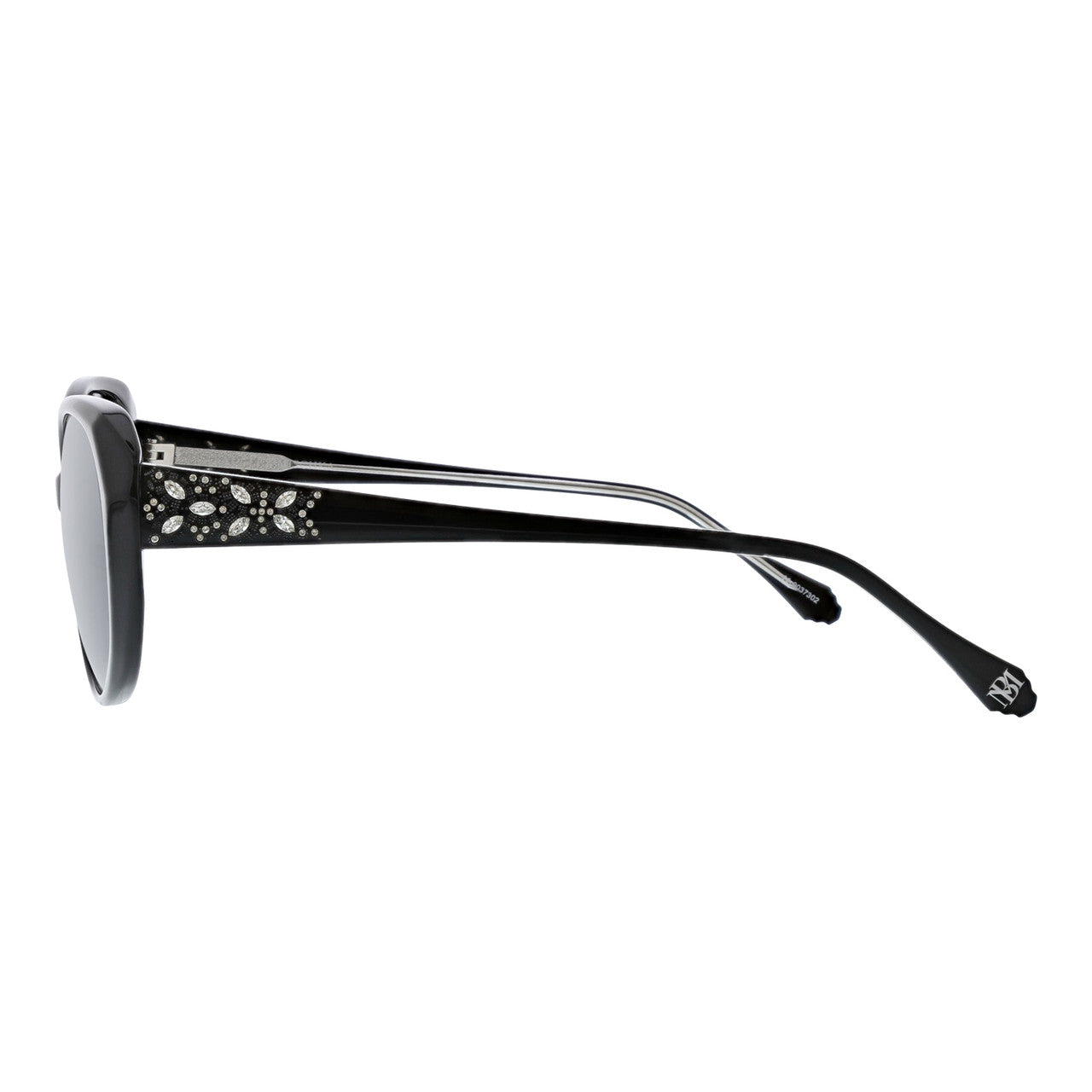 badgley-mischka-babette-sonnenbrille-schwarz-kristall-acetat image 3
