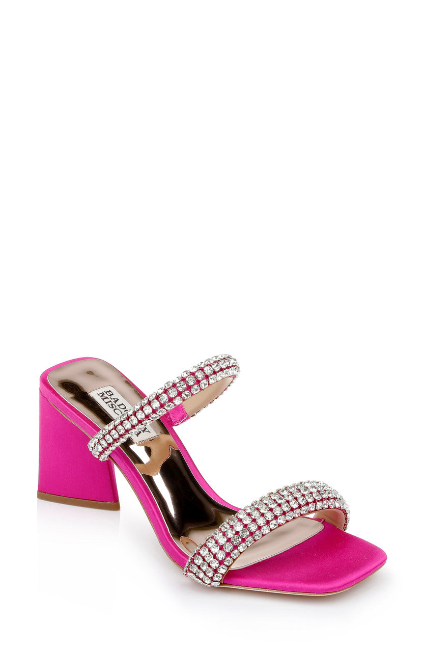 badgley-mischka-frankie-pantolette-fuchsia-blockabsatz-strass image 7