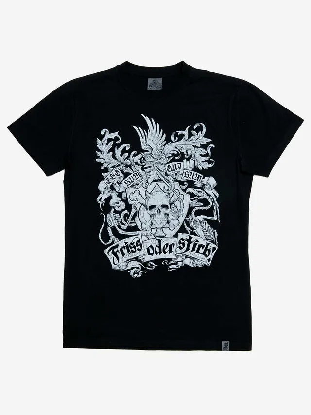 himmel-arsch-zwirn-friss-oder-stirb-t-shirt-regular image 1