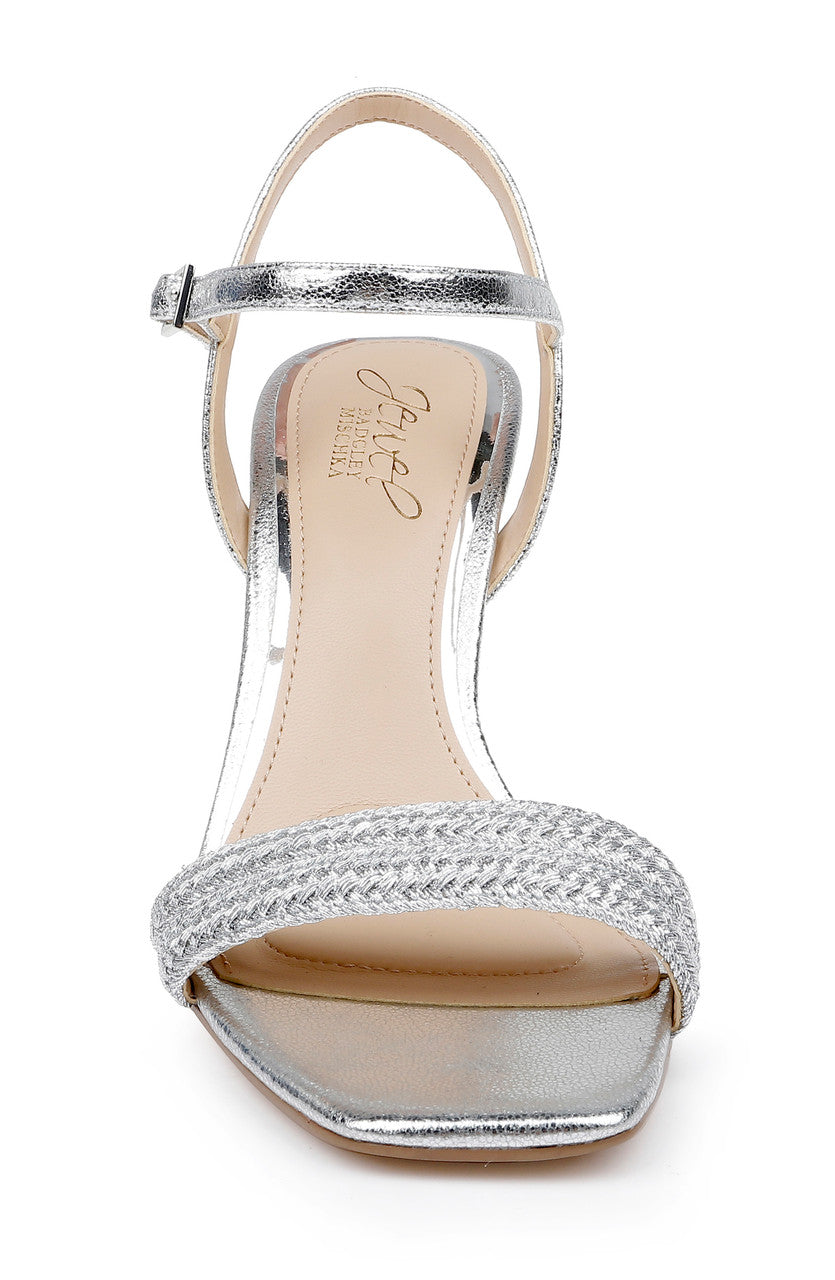 badgley-mischka-heddia-sandalen-silber-metallic-geflochten image 4
