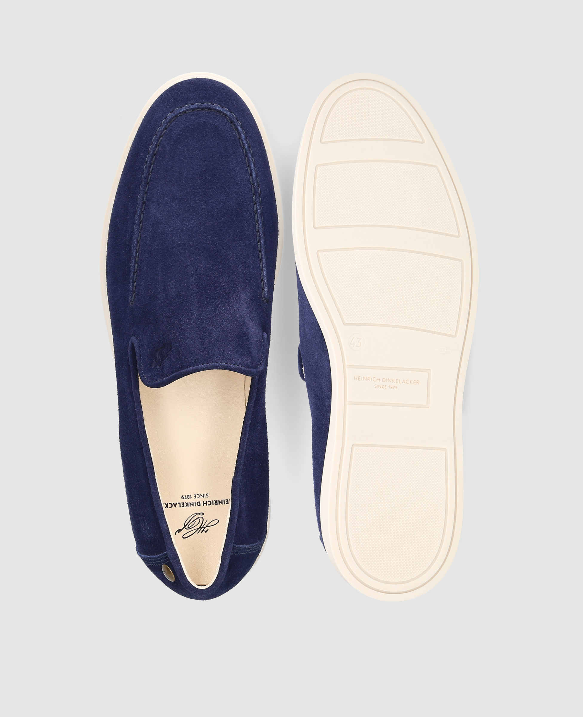 heinrich-dinkelacker-genua-plain-v-loafer-blau-velours image 8