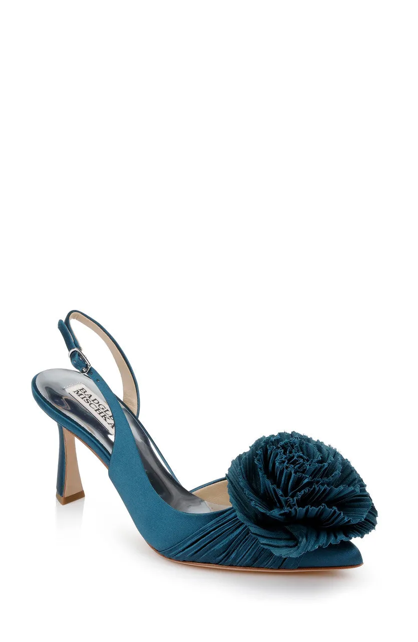 badgley-mischka-blaire-slingpumps-wei-satin-80mm image 1