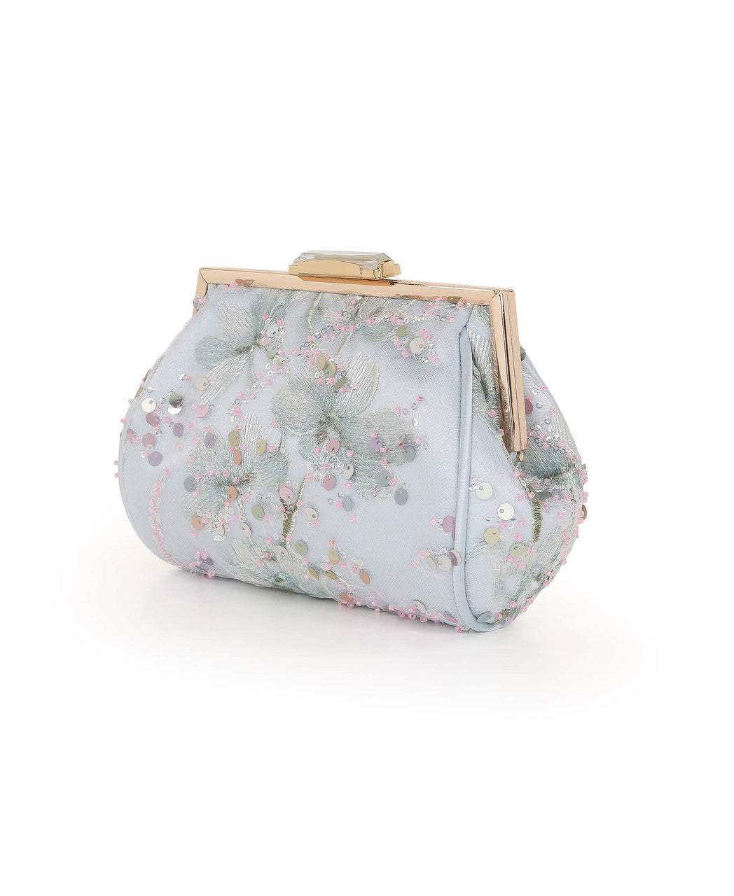 badgley-mischka-iris-pouch-clutch-abendtasche-blau-blumen image 2