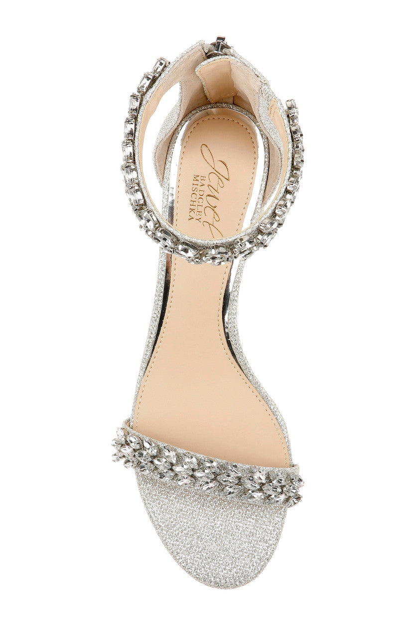 badgley-mischka-bronwen-abendschuhe-silber-blockabsatz image 5