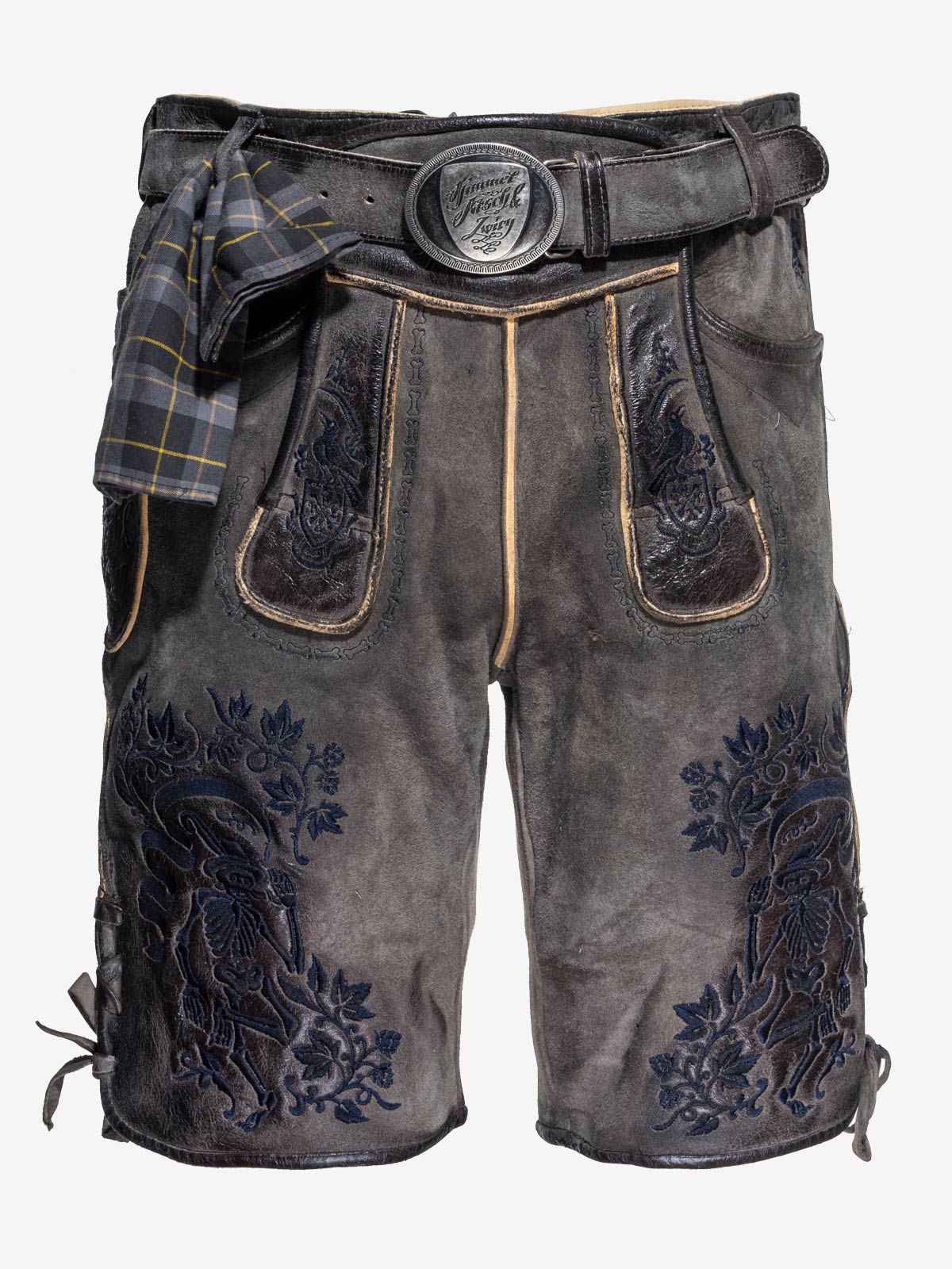 himmel-arsch-zwirn-boandlkramer-lederhose-wildbock-mit-g-rtel image 1