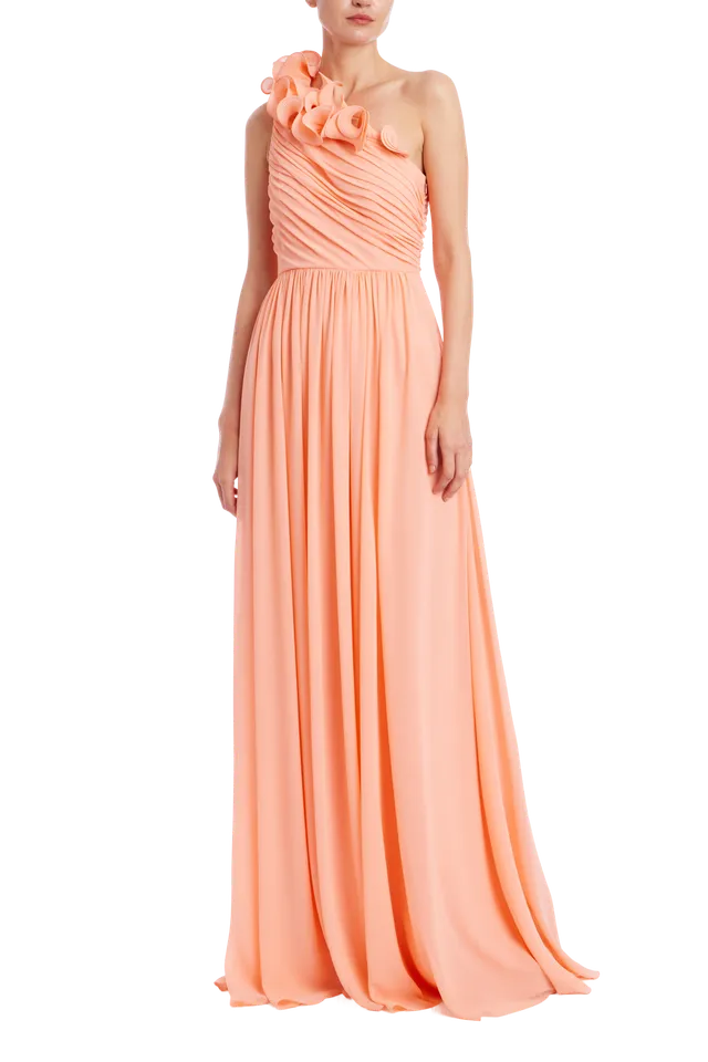 badgley-mischka-eg5132-abendkleid-coral-one-shoulder image 1